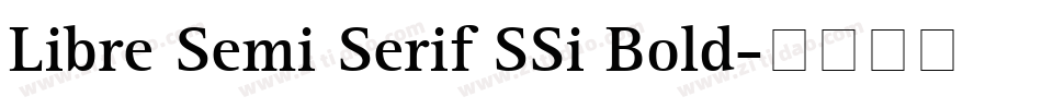 Libre Semi Serif SSi Bold字体转换